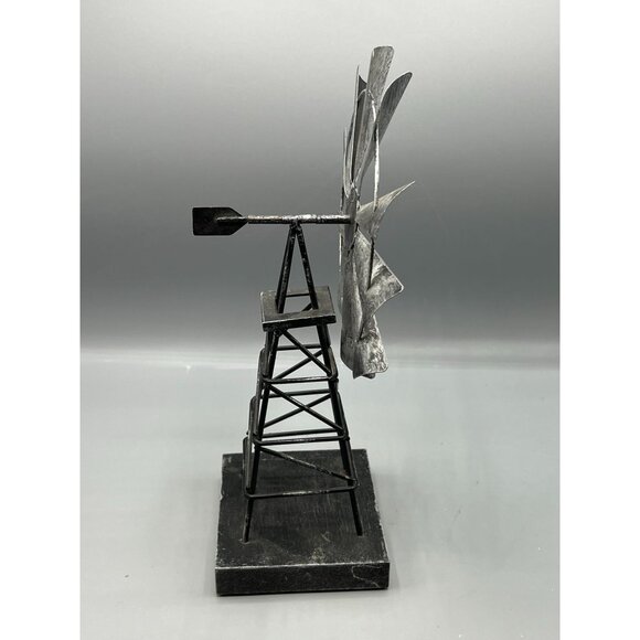 3 Metal Midwest Country Decor Tin Punch Candle Holder Galvanize Pitcher Windmill - Picture 3 of 16